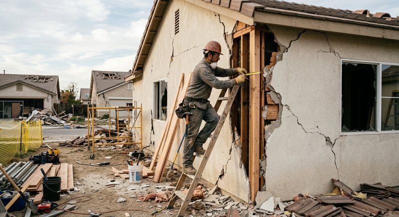 Earthquake Damage Repair project example